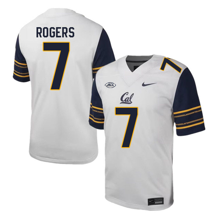 Men #7 Chandler Rogers California Golden Bears ACC Conference College Football Jerseys Stitched Sale